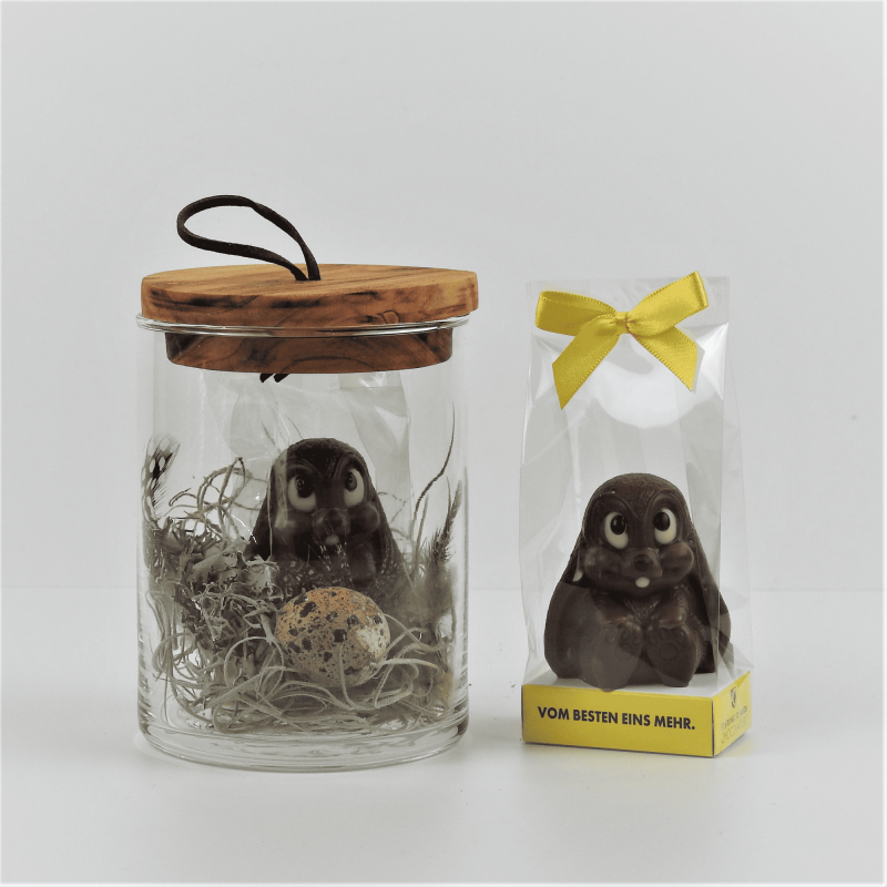 Startseite-Osterhase Jacqueline im Glas - mit Deckel aus Olivenholz von Holzlaebe- Startseite-Osterhase Jacqueline im Glas - mit Deckel aus Olivenholz von Holzlaebe-